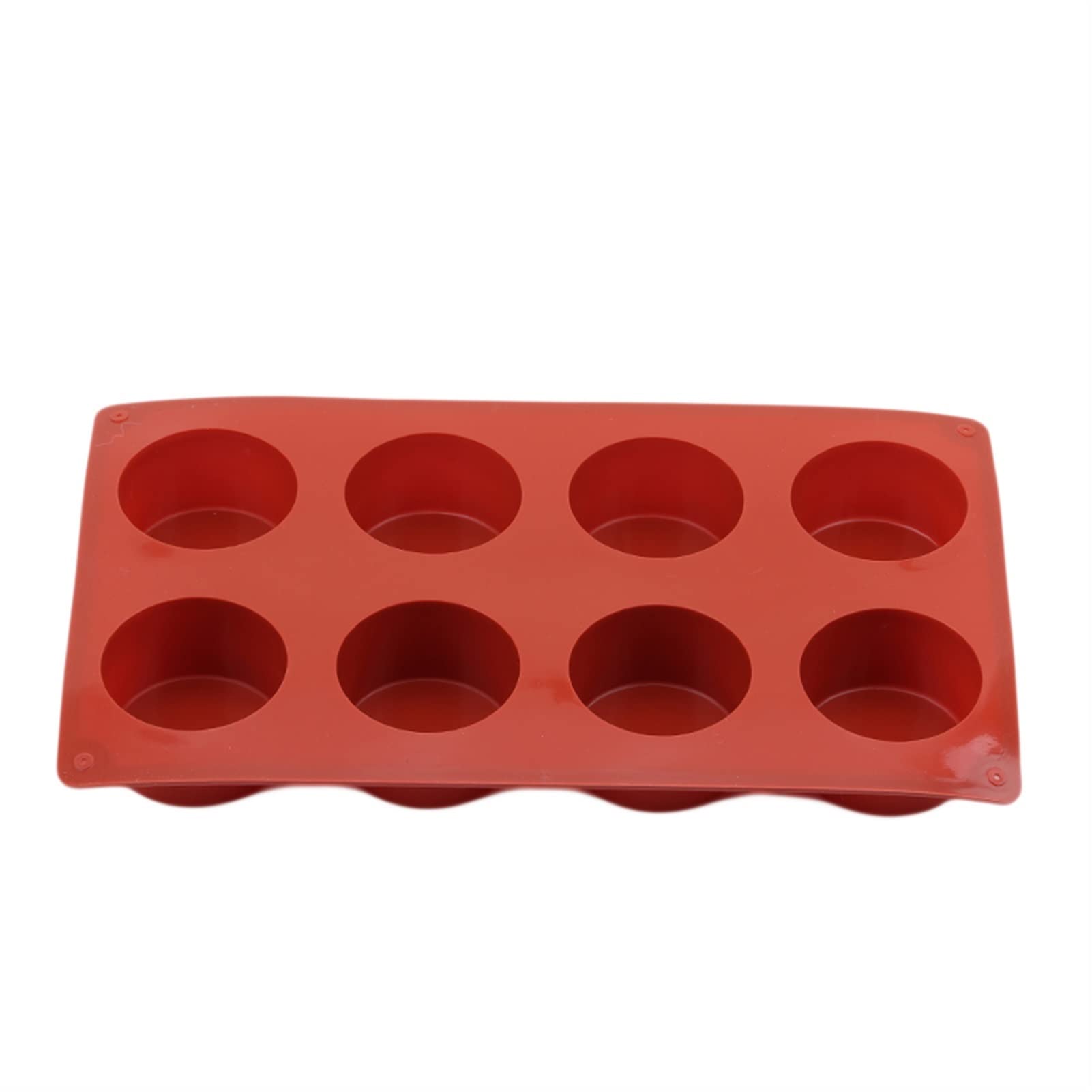 CAREG 8 Fori Rotondi Torta in Silicone Stampo 3D Fatti a Mano Cupcake Gelatina Biscotto Mini Muffin Sapone Make Fai da Te Strumenti di Cottura