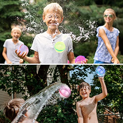 Feechagier 2022 Newest Water Balloons 8 Instant Balls Easy Quick Fill Balloons Splash Fun For Kids Girls Boys Balloons Set Party Games Quick Fill #TOP3