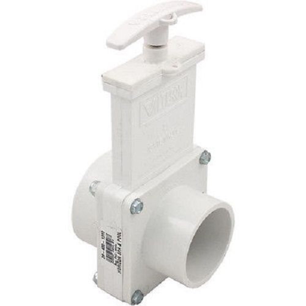 Valterra 6202 PVC Gate Valve, White, 2