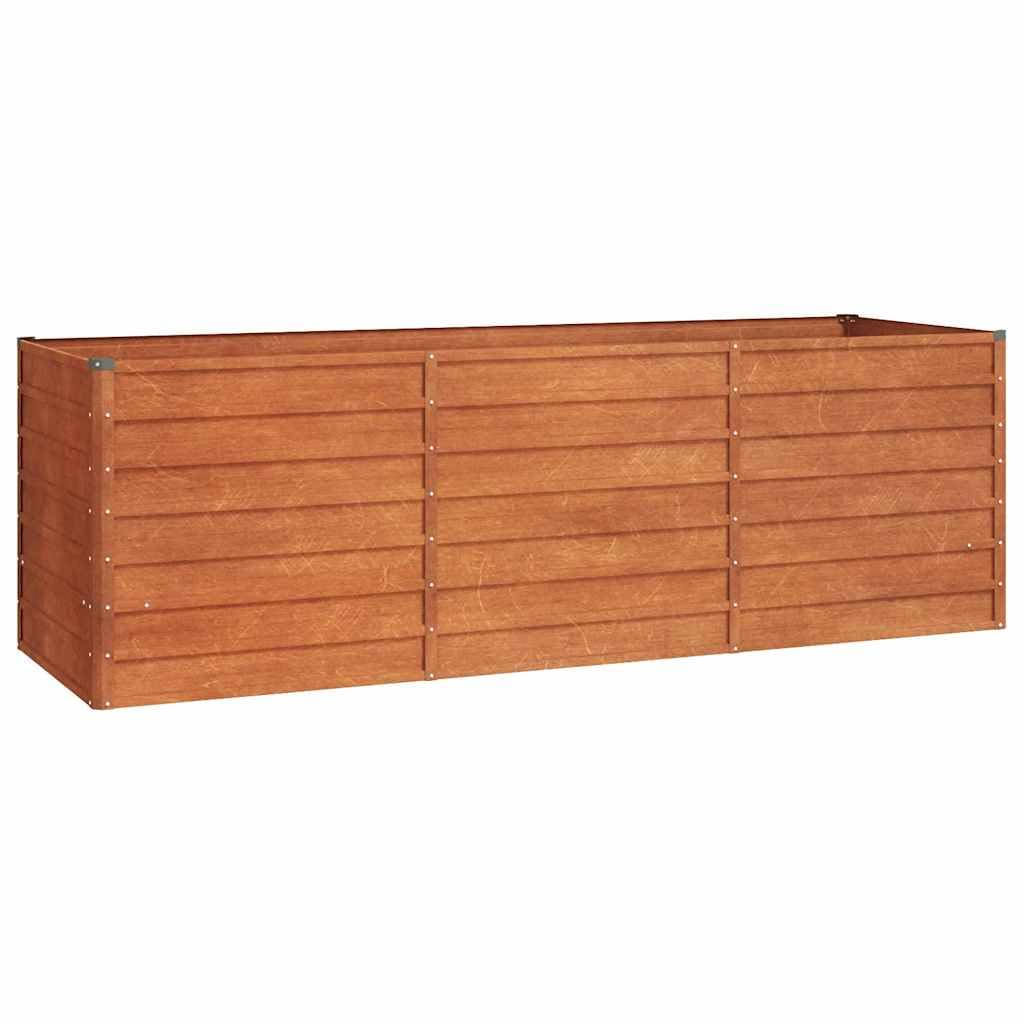 vidaXL Garden Raised Bed Outdoor Pot Patio Raised Bed Flower Pot Stand Vegetable Herb Bed Plant Stand Planter Box Rusty Corten Steel