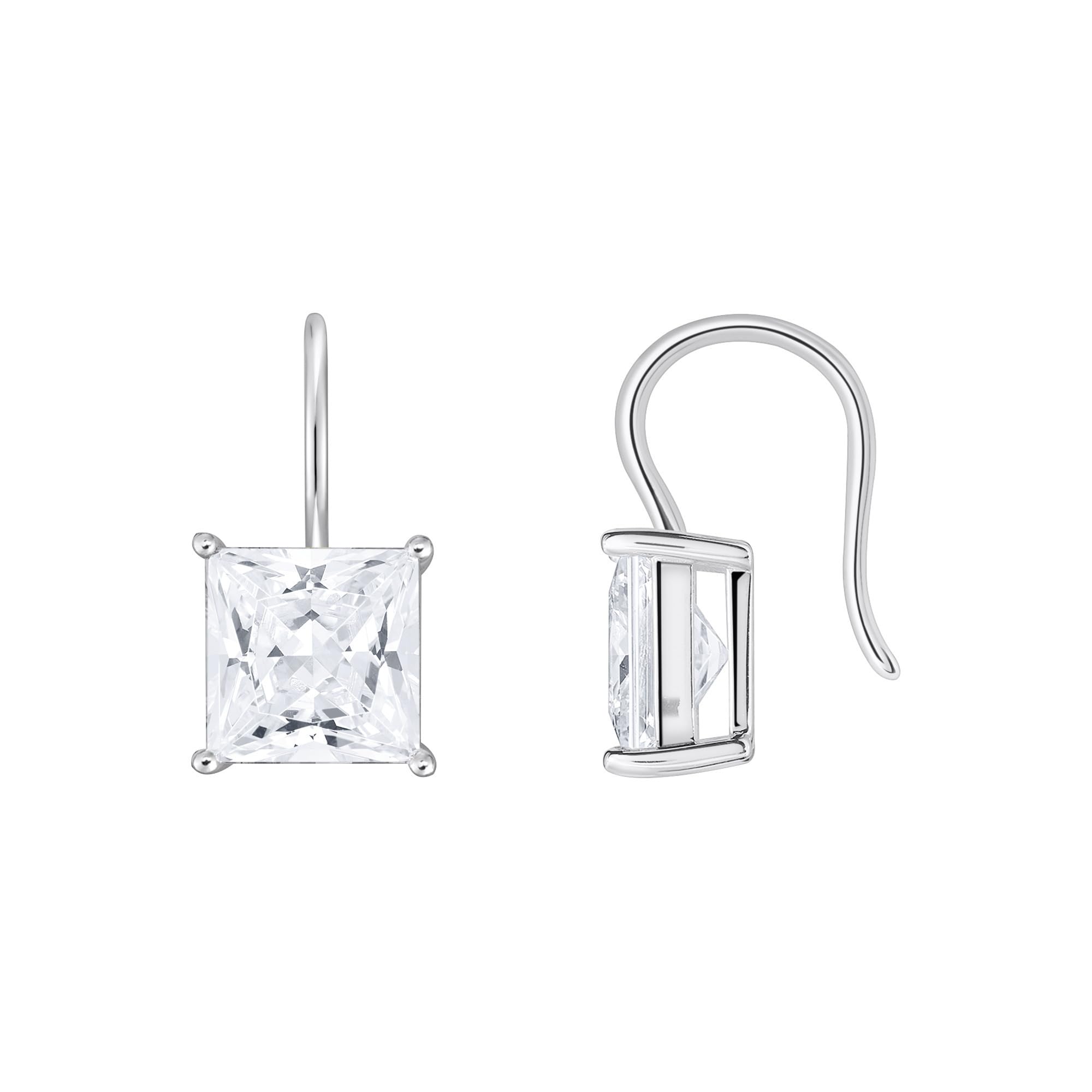 Thomas Sabo Sterling Silver Earrings with pendant and white zirconia Recycled 925 silver, Women, H2289-051-14
