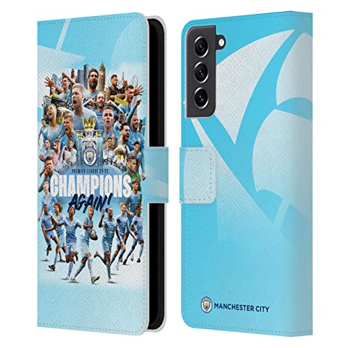 Étui portefeuille Manchester City Samsung S21 FE housse cuir foot