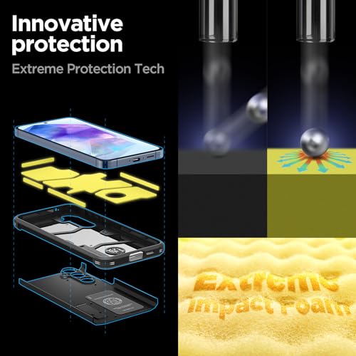 Spigen Tough Armor Phone Case Compatible with Samsung Galaxy A55 5G - Black - Image 2
