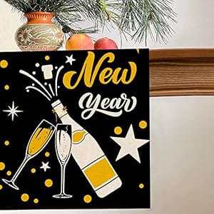 Seliemhappynewyearevecheerstablerunnerblackgoldtabletopscarfhomekitchenpolkadotsstarsdecor2025winterholidayfarmhouseburlapdiningdecorationspartysupply13x72 Urban Country Home Decor Seliem happy new year eve cheers table runner black gold tabletop scarf home kitchen polka dots stars decor 2025 winter holiday farmhouse burlap dining decorations party supply 13 x 72 urban country home decor