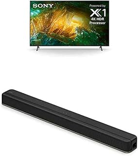 Sony X800H 75-inch 4K HDR LED Android Smart TV with Sony 2.1Ch Soundbar with Built-in Subwoofer Sound Bar, Black (HTX8500)