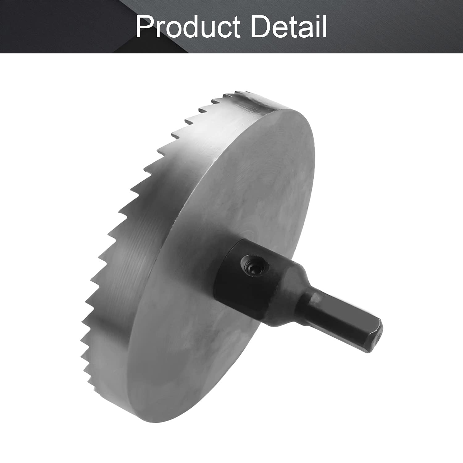 Utoolmart 90mm HSS Drill Bit Hole Saw Cutter, Sharp and Durable, for Cutting Holes on Wood, Plastic Sheet, Stainless Steel, Iron, Aluminum Plate