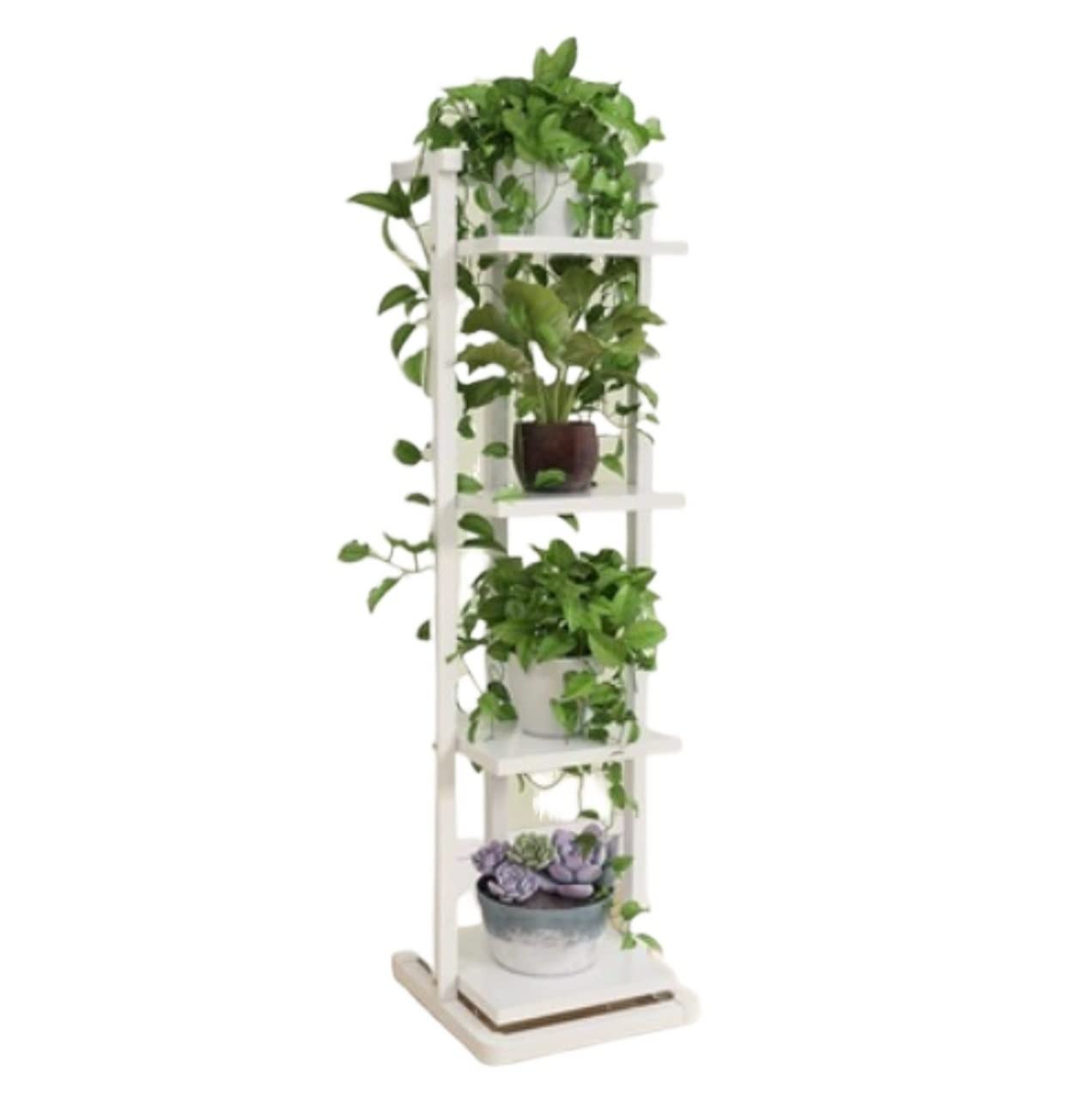 Lpmengs-EU Shelves Flower Holder Tiered Flower Shelf Metal Iron Plant Stand Freestanding Plant Display Rack For Outdoor Indoor Stand(A,106cm)