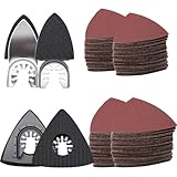 114Pcs Oscillating Tool Sanding Pads Kit 2Pcs Triangle Sanding Pads and 2Pcs Finger Sanding Pad 110Pcs...