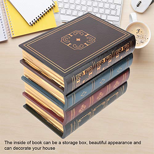 Wooden Antique Book Decorations, Fake Books Wooden Storage Box, Hidden Storage Book Decorative Storage Boxes, Fake Book Box Decoration - Image 3