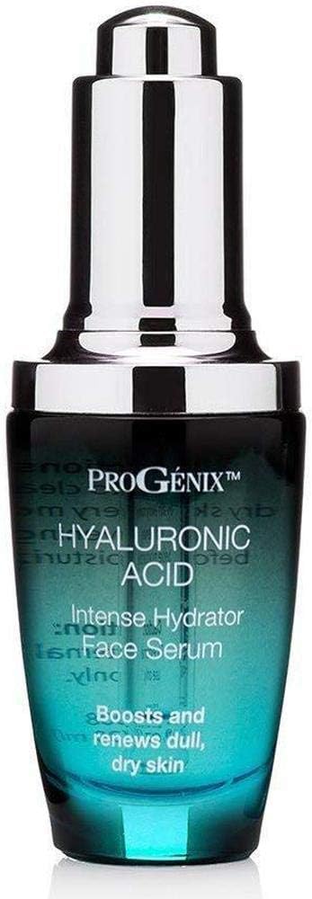 Progenix Hyaluronic Acid Face Serum Skin Care Booster. Intense Hydrating Serum With Hyaluronic Acid, Organic Aloe Vera, Vitamin E For Dry Skin & Fine Lines. 1 Fl Oz