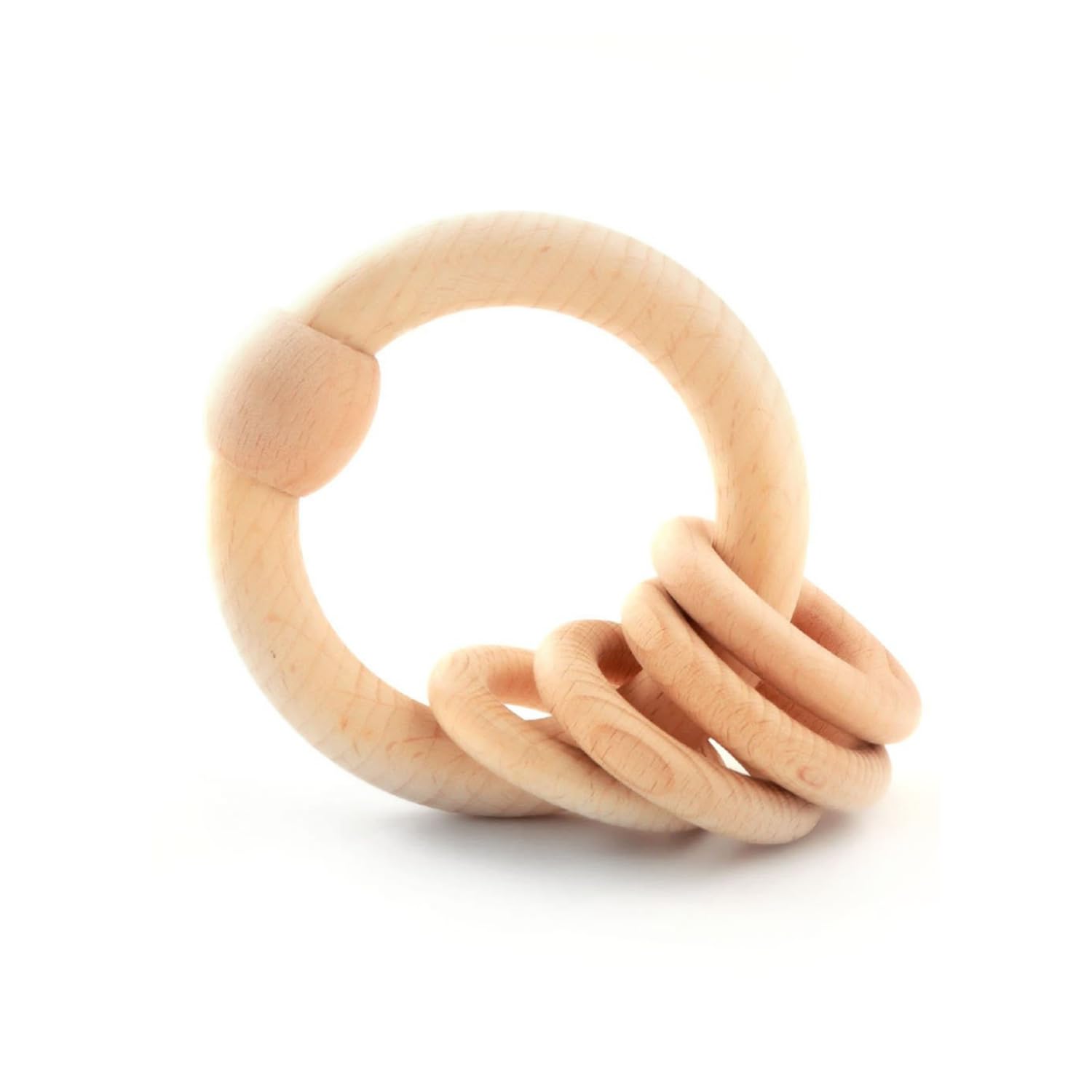 Ariro Natural Wooden Circular Rattle for Toddler | Helps in Good Grasping, Sensorial Development, Fine Motor Skills & Auditory Sense | Supports Exploration & Tactile Experience (B09XDYRCMX) Amazon Price History, Amazon Price Tracker