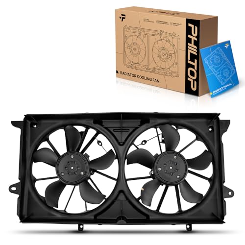 PHILTOP 621619 Radiator Cooling Fan Assembly, Compatible with Silverado/Sierra 1500, Tahoe, Suburban, Yukon, Yukon XL, Escalade, Escalade ESV, Silverado/Sierra 1500 LD/Limited, Replace # 84390613