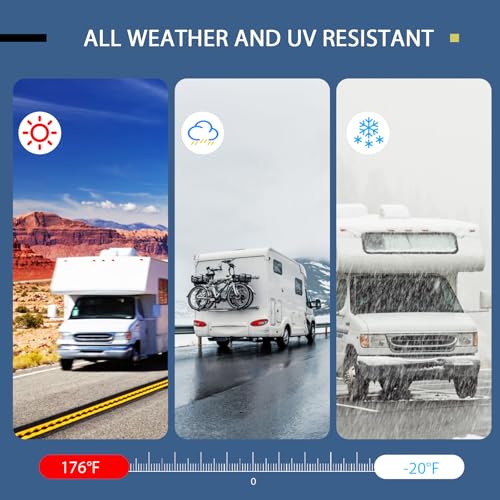 Image of RV Sealant Tape 4 Inch X 50 Foot 2Pack, UV & Weatherproof White RV Roof Tape, Waterproof Tape Sealant Roofing Tape for Camper Truck Stop Roof Window Boat Sealing Leaks Repair