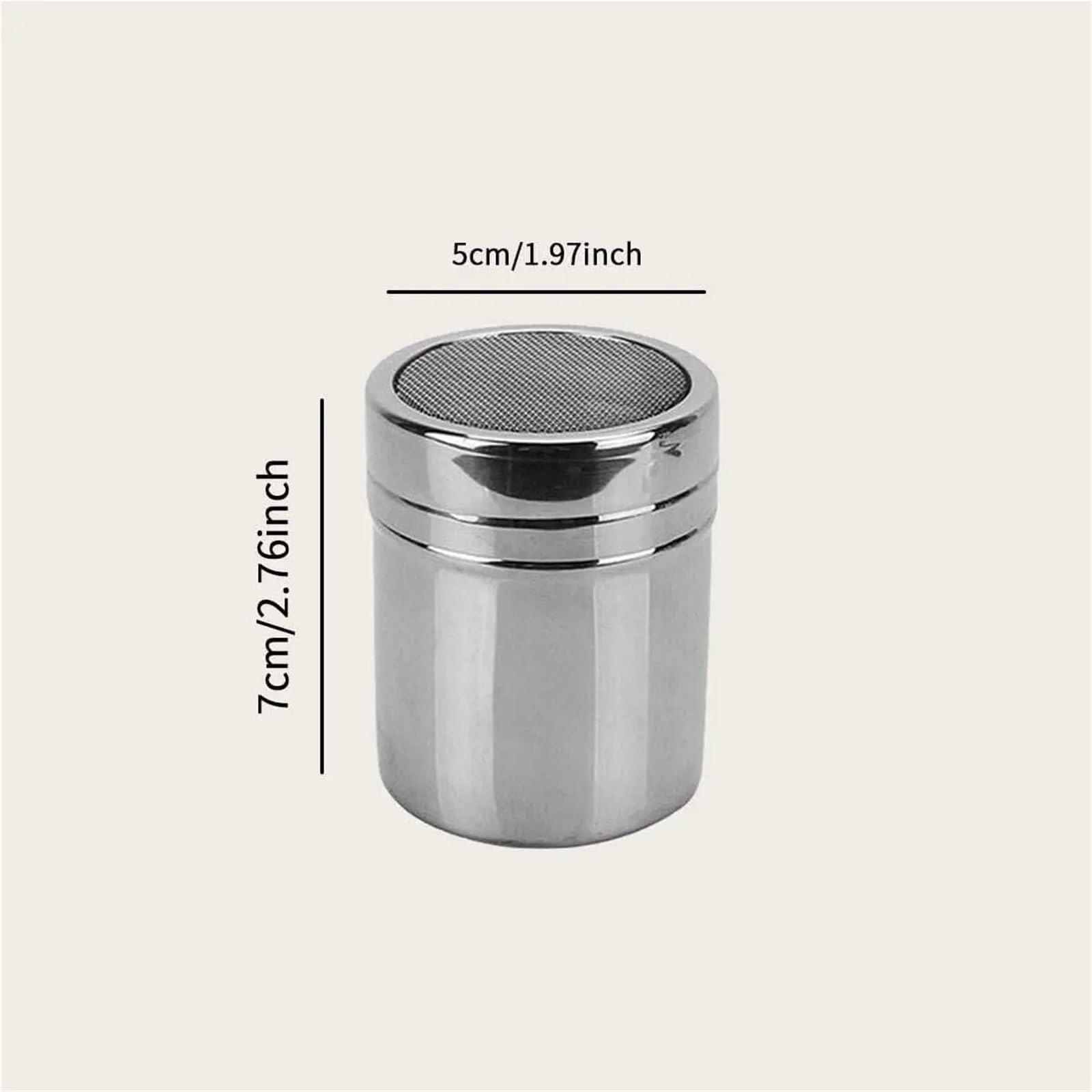 Salero Tipo Tubo de Acero Inoxidable Plateado 4 Piezas para Casa