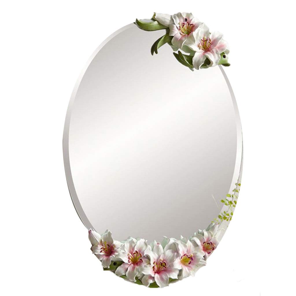 MKYOKO MKYOKO Espejo de Pared para baño, Espejo para Colgar en la Pared, Simplemente Hermoso, Espejo de tocador Decorativo para niñas