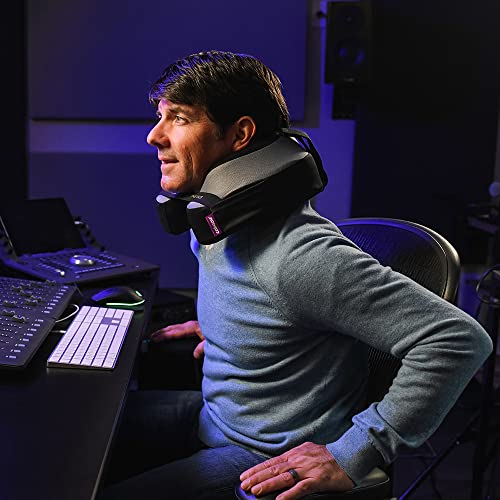 Cabeau Travel Neck Pillows for Airplanes – The Neck’s Evolution, TNE S3 – Supportive Memory Foam Design for Long Haul Flights – Attachable Seat Straps and 360° Support (Sydney Blue)