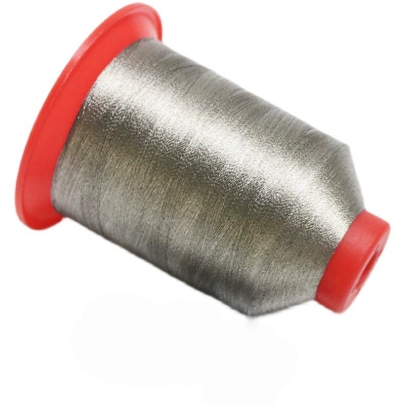 Hilos de costura conductores de fibra de plata para prendas inteligentes - Compatible con pantallas táctiles - Alto contenido de plata (200D, 3500 m por rollo) miniatura 4