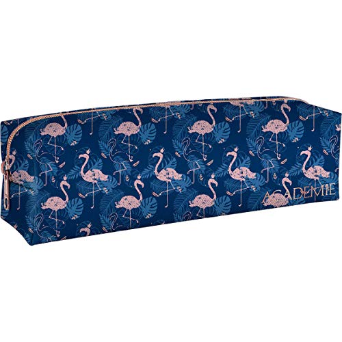 Estojo Médio Académie Flamingo, Formato: 190mm x 55mm, Tilibra