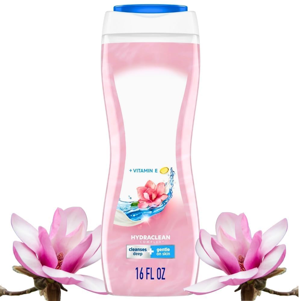 Silk Magnolia Body Wash Moisturizing Formula Daily Shower Cleanser 16 oz