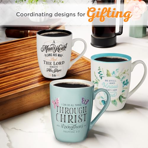 Taza de cerámica cristiana 12 oz con versículo bíblico miniatura 5