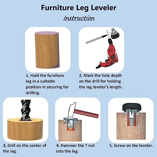 Encuentra reviews de Patas niveladoras para muebles tabla con los diez mejores. 12 Imagen adicional