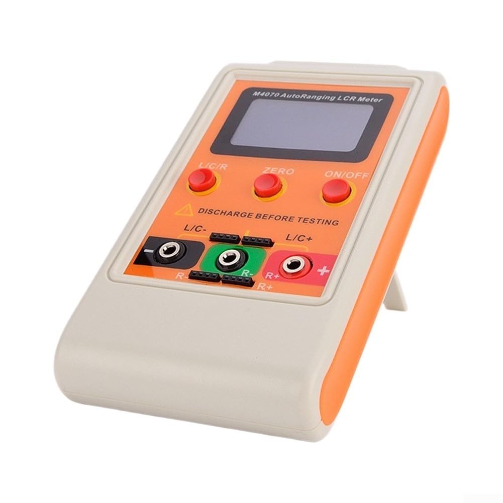 M4070 pour testeur de pont, compteur de résistance à inductance de capacité numérique | Gamme automatique, USB pour test de réparation de PCB (instrument + clip)