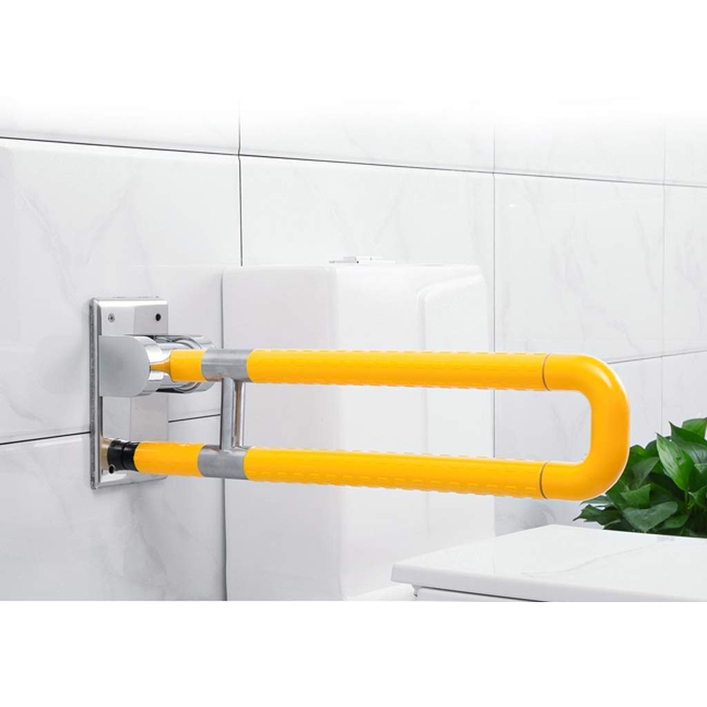 Barras de Apoyo para baño, Barra de Ducha Resistente, pasamanos para Inodoro, Personas Mayores, inodoros Plegables sin barreras, para discapacitados (75/29.52 Pulgadas)