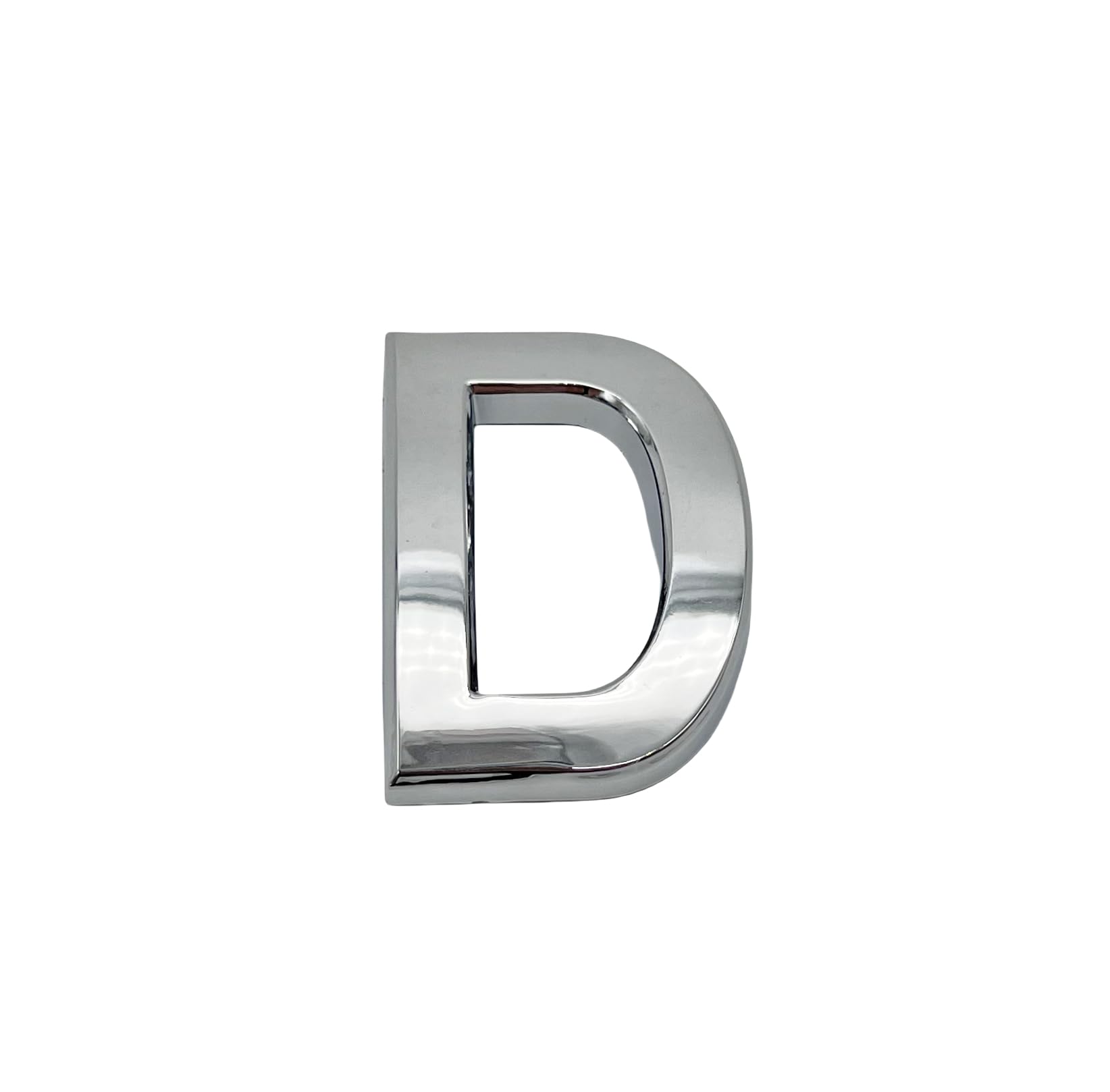 NanTun 3D Silver House Numbers Mailbox Letter D Self-Adhesive 2 Inch Stickers for Doors and Mailboxes Hotel Room Apartment Office Cars Trucks — image 1