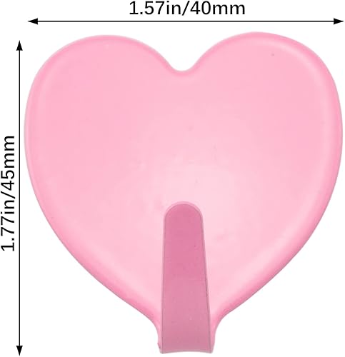 Miniatura 8 de 5 ganchos de acero inoxidable en forma de corazón, ganchos para colgar en la pared, perchero para armario, ganchos en forma de corazón, gancho de