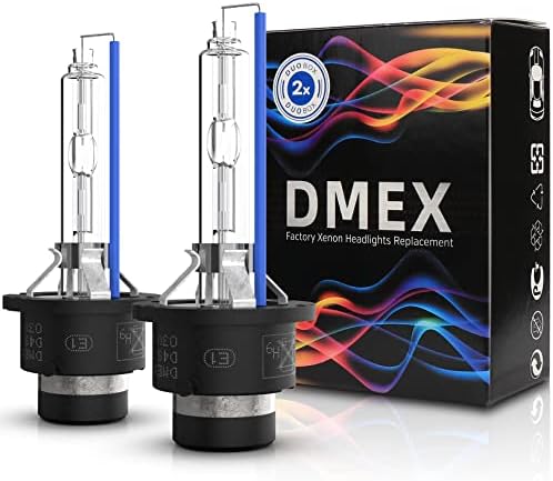 DMEX Hg-free D4S - 35W - 6000K Xenon Headlight HID Bulbs Replacement (Cold White ) - Pack of 2