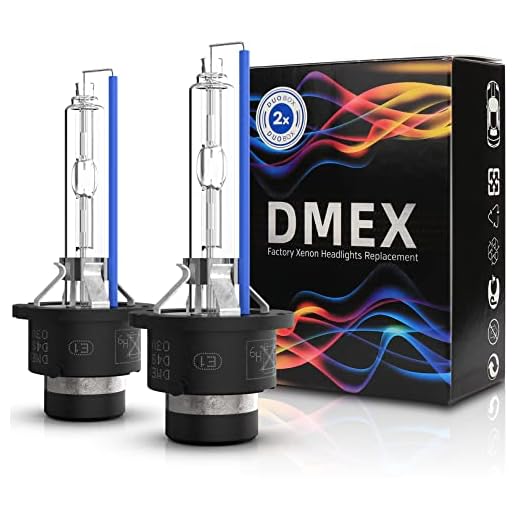 DMEX D4S 35W Xenon Headlight HID Bulbs 6000K Cool White 66440 42402 42402WX Replacement - Pack of 2