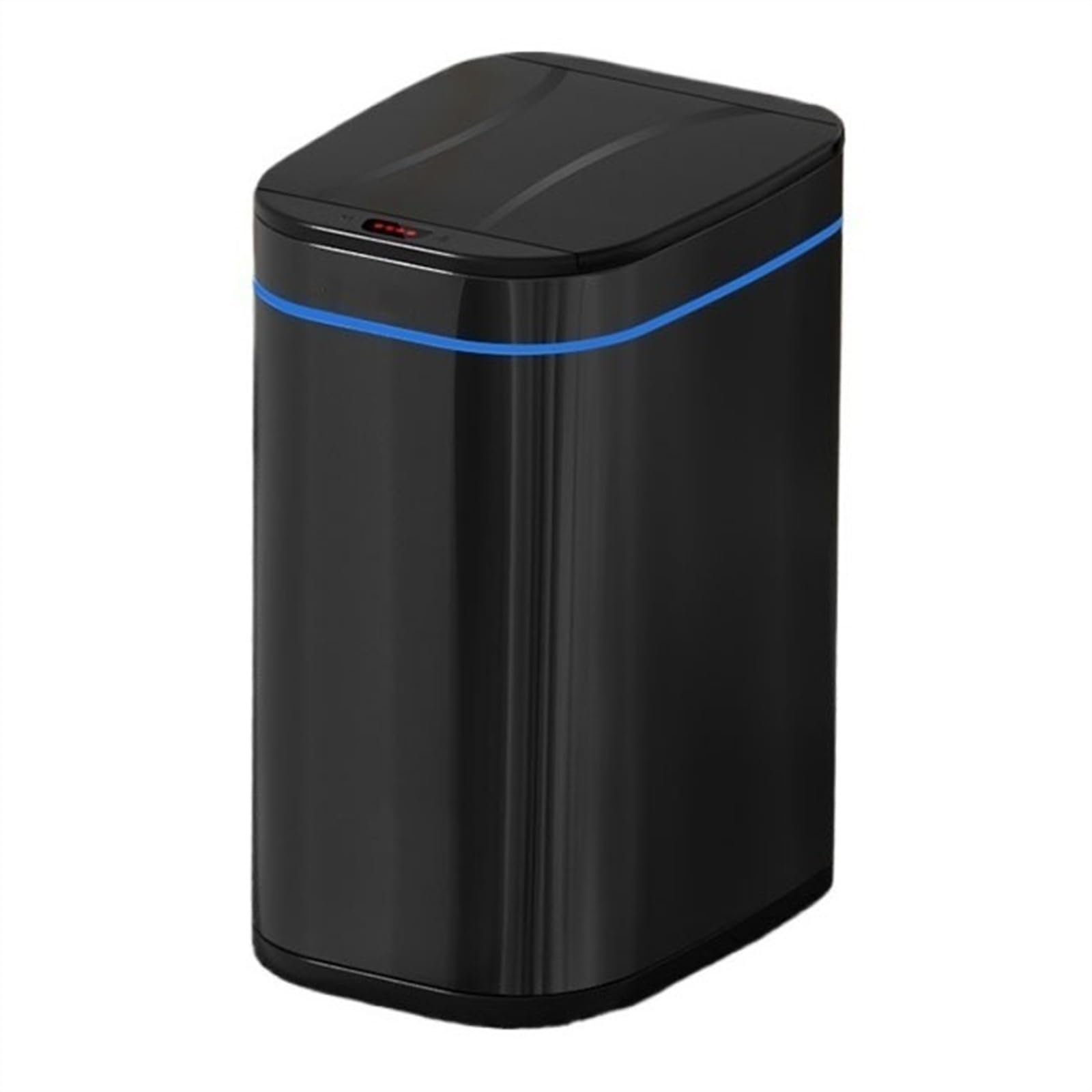 GAROEN Touchless Stainless Steel Trash Can 12L Automatic Soft-Close Lid Modern Indoor Waste Bin with Removable Inner Basket for Living Room Bedroom