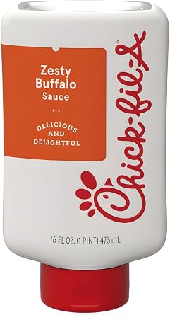 Chick-fil-A Zesty Buffalo Sauce, Ready to Use, Medium Heat, 16oz Bottle / 473ml