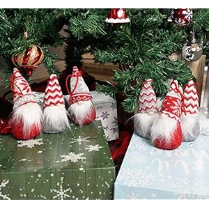 JOYIN 6 PCS Christmas Swedish Santa Tomte Plush Gnome Christmas Ornaments for Hanging and Tabletop Christmas Decorations JOYIN 6 PCS Christmas Swedish Santa Tomte Plush Gnome Christmas Ornaments for Hanging and Tabletop Christmas Decorations