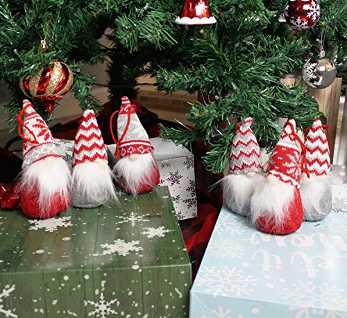 JOYIN-6-PCS-Christmas-Swedish-Santa-Tomte-Plush-Gnome-Christmas-Ornaments-for-Hanging-and-Tabletop-Christmas-Decorations JOYIN 6 PCS Christmas Swedish Santa Tomte Plush Gnome Christmas Ornaments for Hanging and Tabletop Christmas Decorations