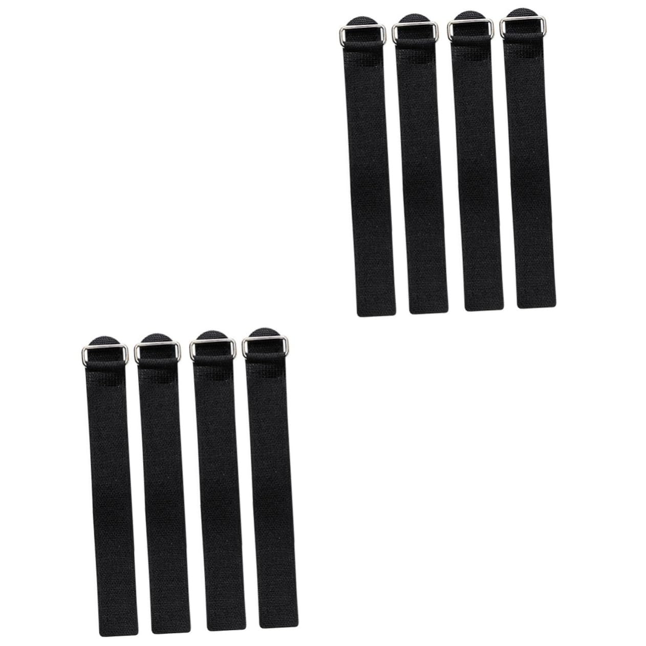 JEWEDECO 2sets Shoe Grip Straps for Ice Climbing Non-Skid Climbing Crampons Strap Easy Mounting 4pcs*2