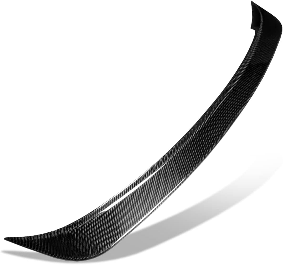 Auto Dynasty Rear Window Roof Spoiler Compatible with VW Golf (Non GTI) 2010-2013, Glossy Black, Carbon Fiber