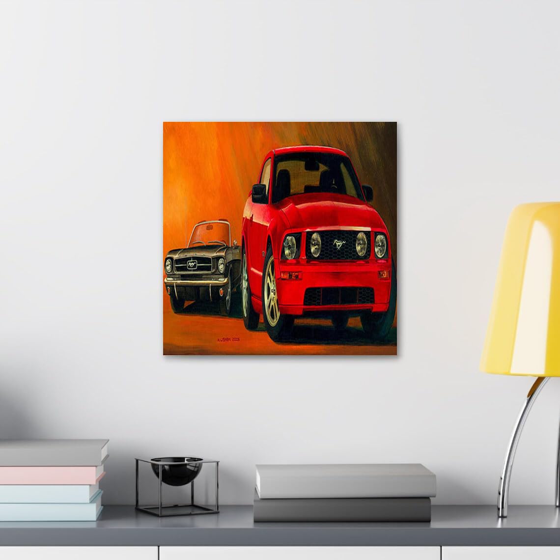 GADGETS WRAP Canvas Gallery Wrap Framed for Home Office Studio Living Room Decoration (10x10inch) - Stablemates