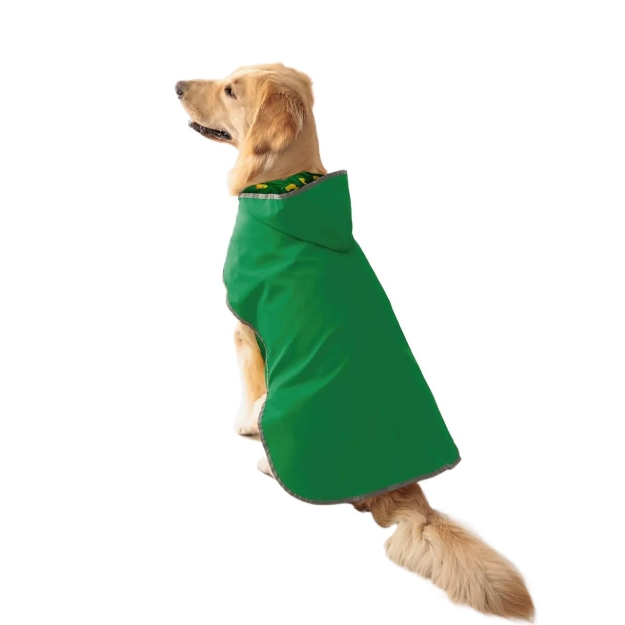 Imperméable jaune pour chien XXL : protégez votre compagnon avec le port bidirectionnel