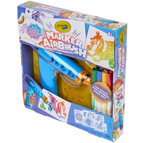 Kit de aerografía Crayola con 23% de descuento, 8 marcadores y 5 plantillas
