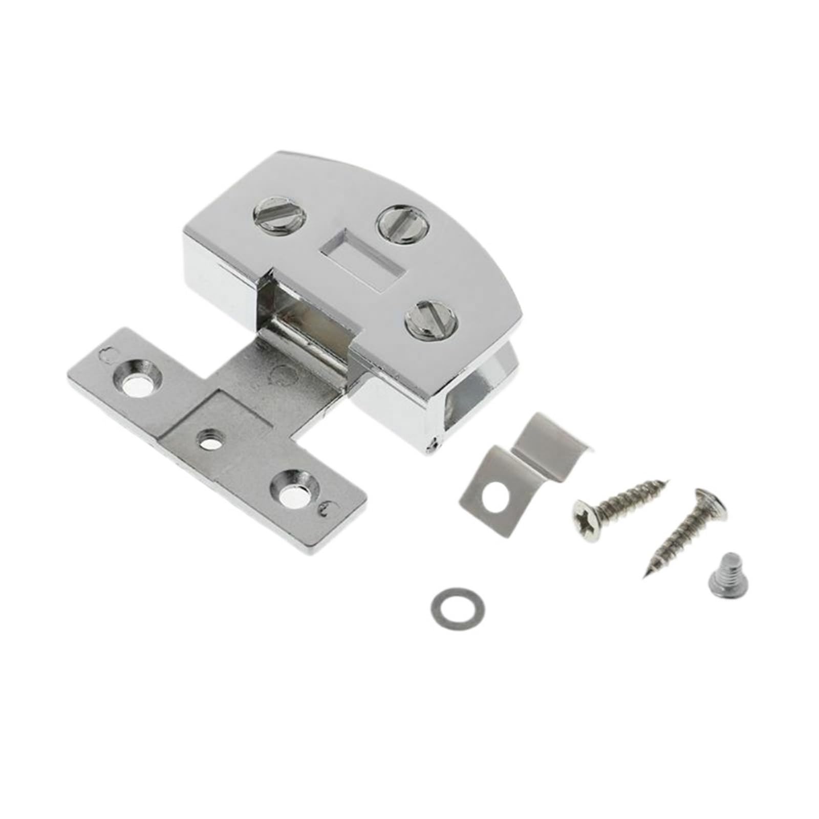1pcs Cabinet Door Hinge Furniture Hinge with Screws(Silver)