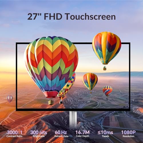 27-Inch Smart Portable TV on Wheels | Built-in 14-16H Battery | Qualcomm Snapdragon, 8+128GB Android 14 OS | EDLA Touch Screen, 13 MP Camera, Full Swivel Rotation, Remote & Voice Control - Image 3