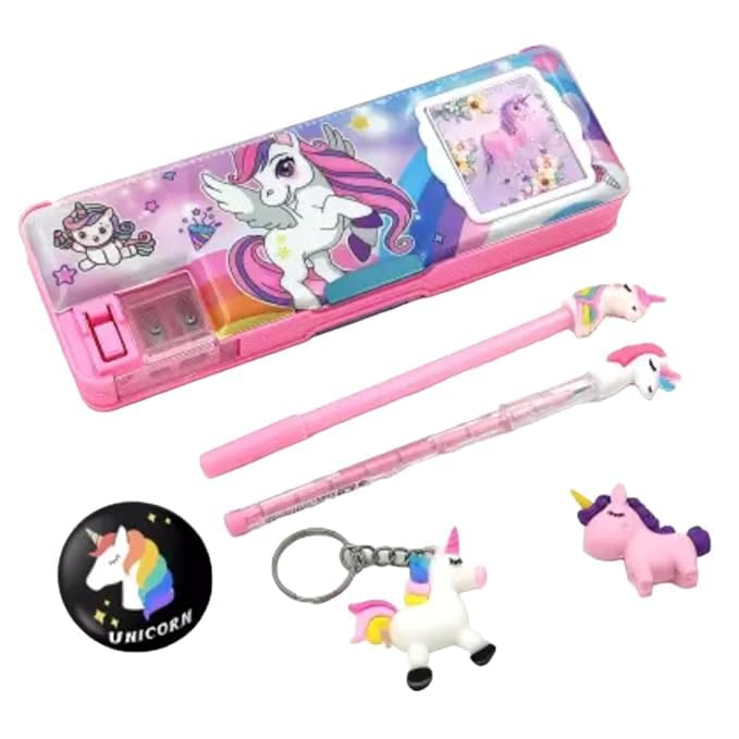 Taufa Villa Plastic Unicorn Calculator Pencil Box With Stationery Set For Girls, Geometry Box Best Return Gift For Kids, Unicorn Stationery Set (Multicolor) (B0CXF3965G) Amazon Price History, Amazon Price Tracker
