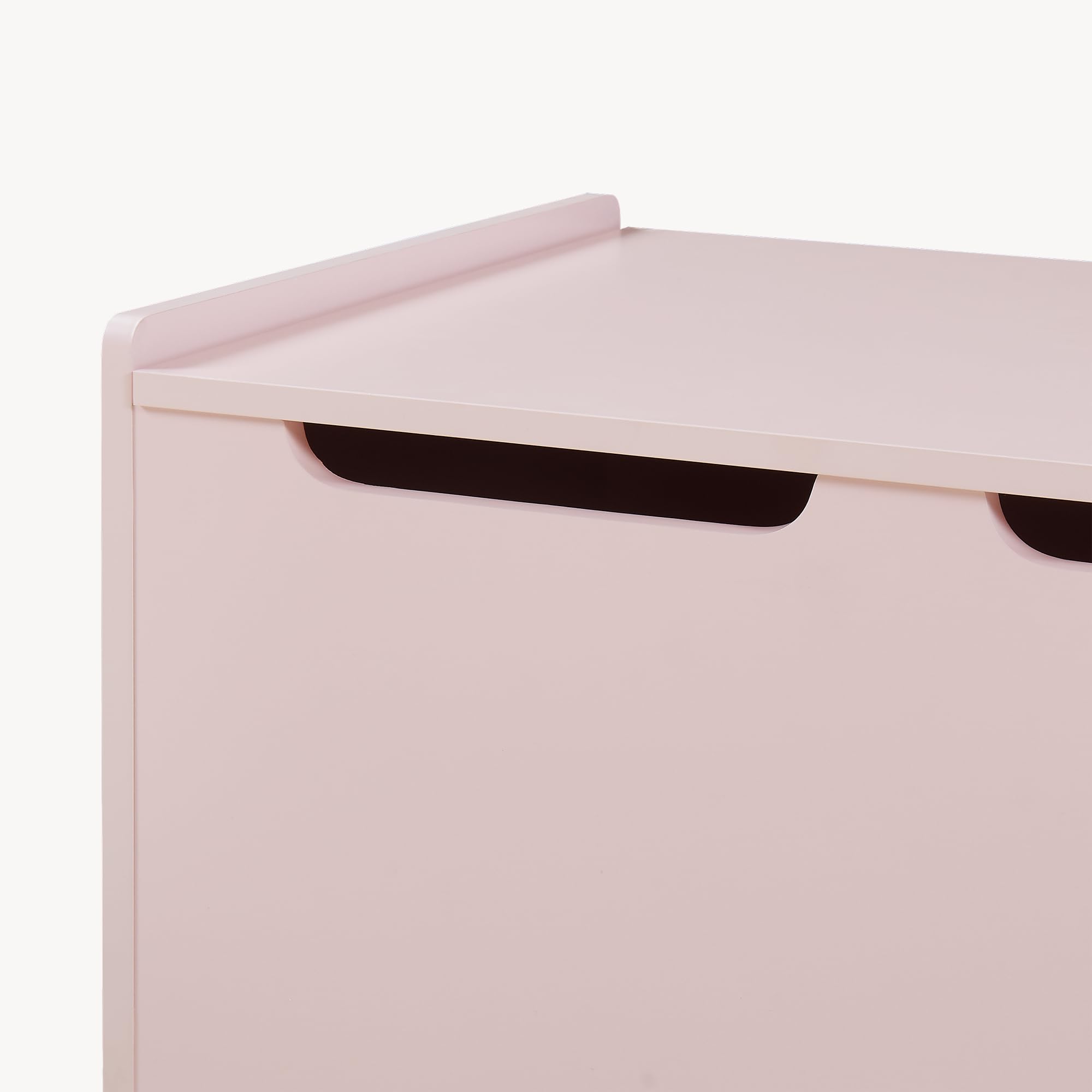 [en.casa] Baule per Giocattoli con Coperchio Cassapanca per Cameretta Piedini in Legno Mobile Contenitore Chiuso Porta Giochi per Bambini Soggiorno Corridoio 60 x 40 x 45 cm - Rosa
