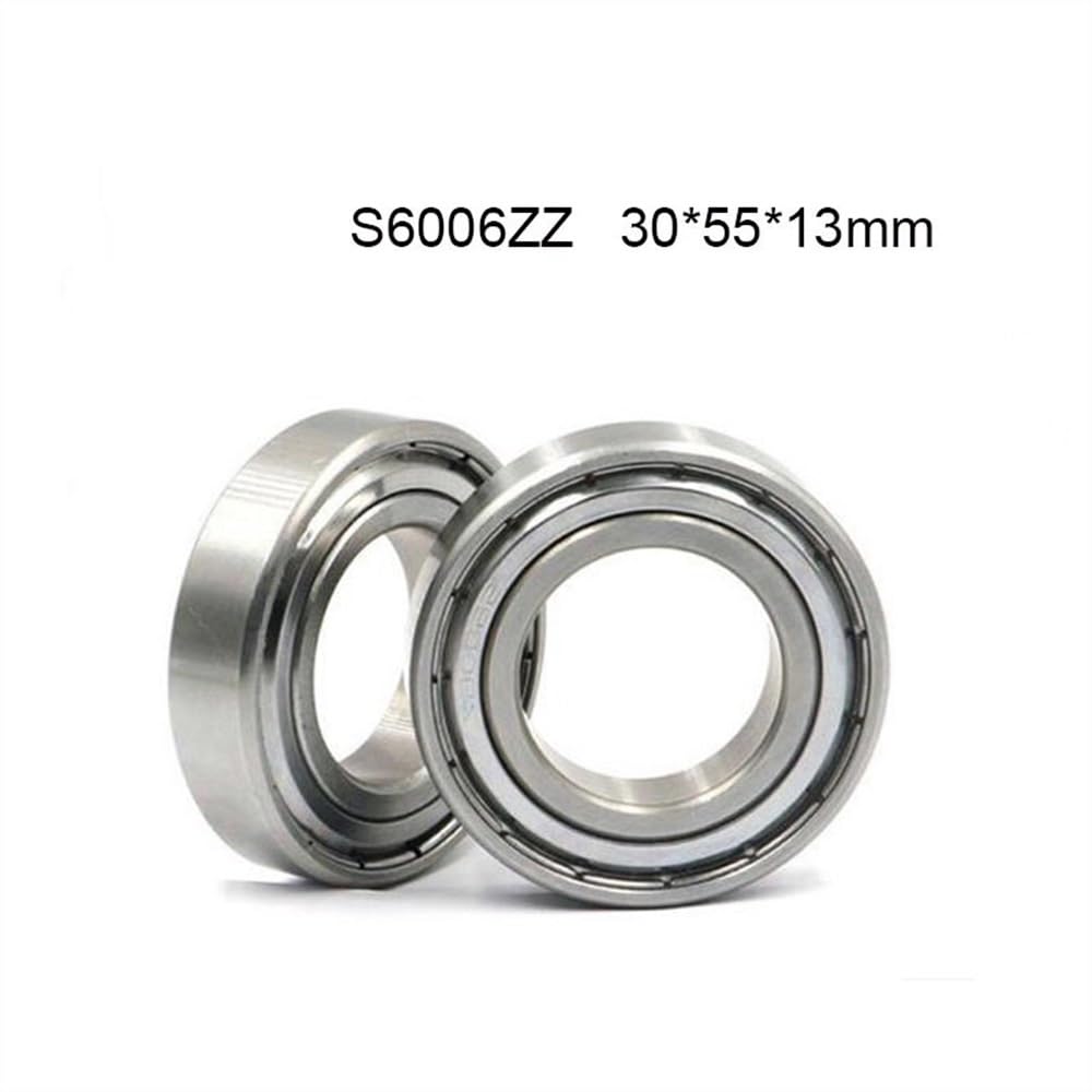 Reemplazo de rodamientos Rodamiento S6006ZZ 30 * 55 * 13mm ABEC-5 7 (2 uds) for cortacésped ranura profunda S6006 Z ZZ rodamientos de bolas S6006Z(ABEC-7)