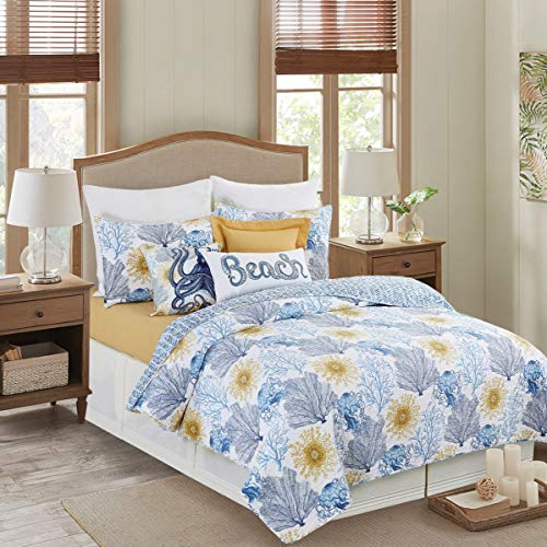 C&F Home Monterey Mist Queen Bedspread Cotton Machine Washable Soft Cozy for Couch Sofa Bed 102
