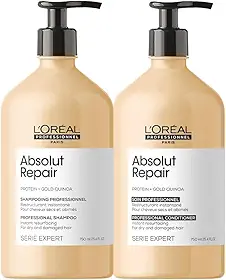 Kit L'Oréal Professionnel Absolut Repair Gold Quinoa Protein Duo 750ml (2 produtos)