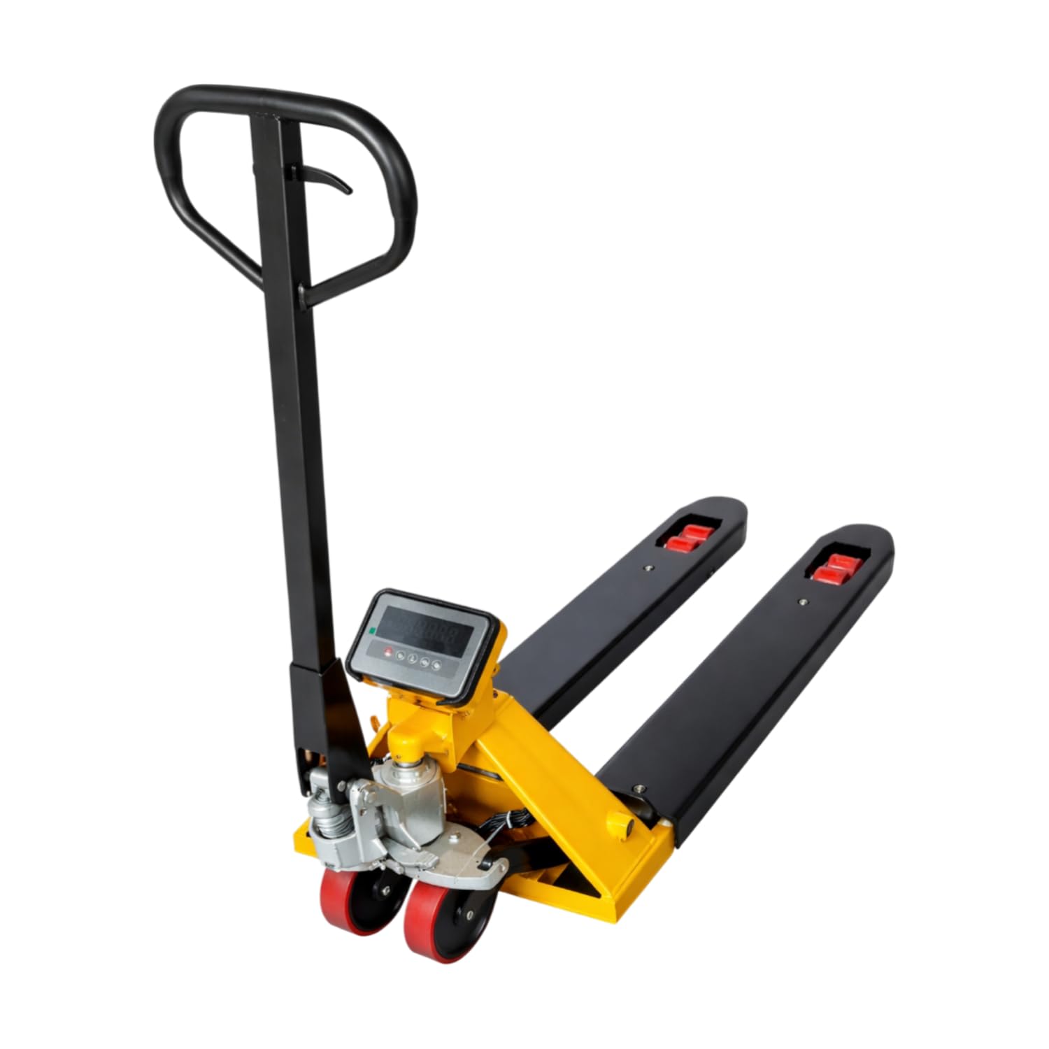 Transpalette Peseur Professionnel 2 Tonnes – LemacT 2000 kg – Précision 1 kg – Afficheur LED – Batterie Lithium Rechargeable USB