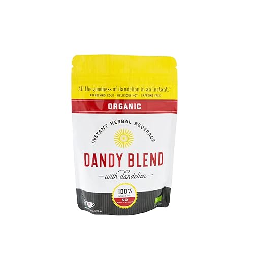 Bebida de hierbas instantánea de Dandy Blend orgánica original y certificada hecha de raíces de diente de león