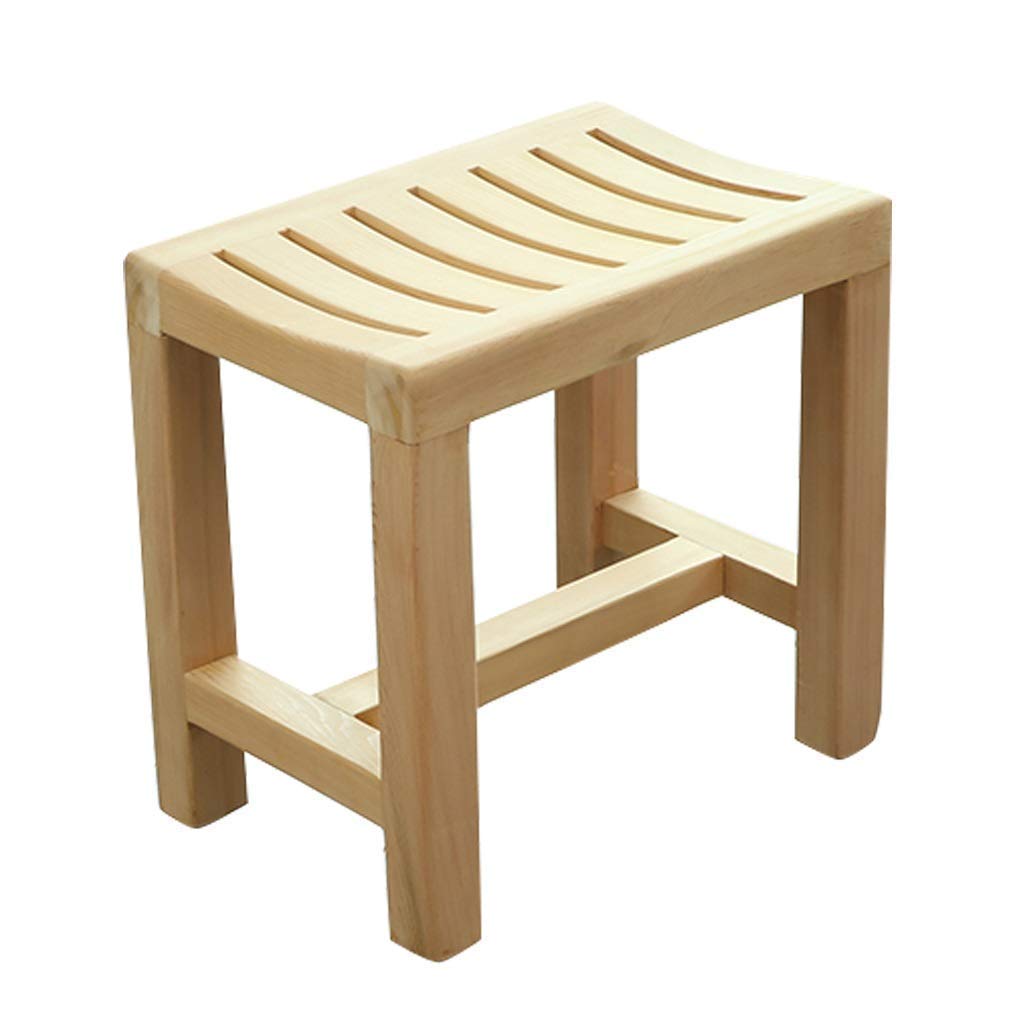 Banc de douche en bois robuste et tabouret de bain antidérapant léger